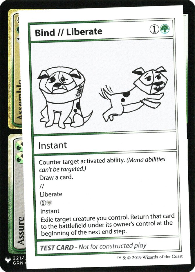 Bind // Liberate - Mystery Booster Playtest Cards 2019 (CMB1)