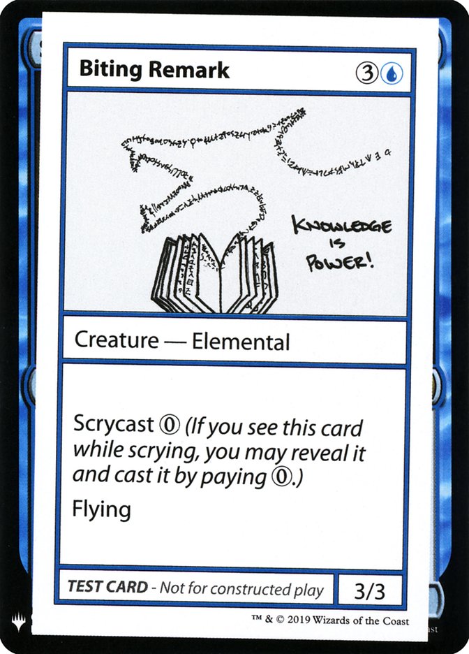 Biting Remark - Mystery Booster Playtest Cards 2019 (CMB1)