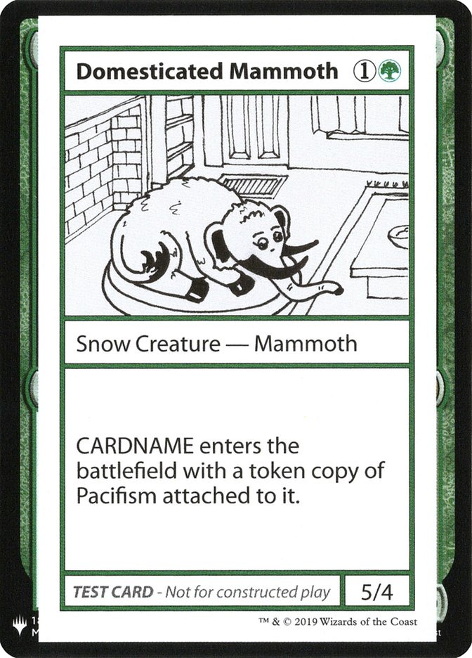 Domesticated Mammoth - Mystery Booster Playtest Cards 2019 (CMB1)