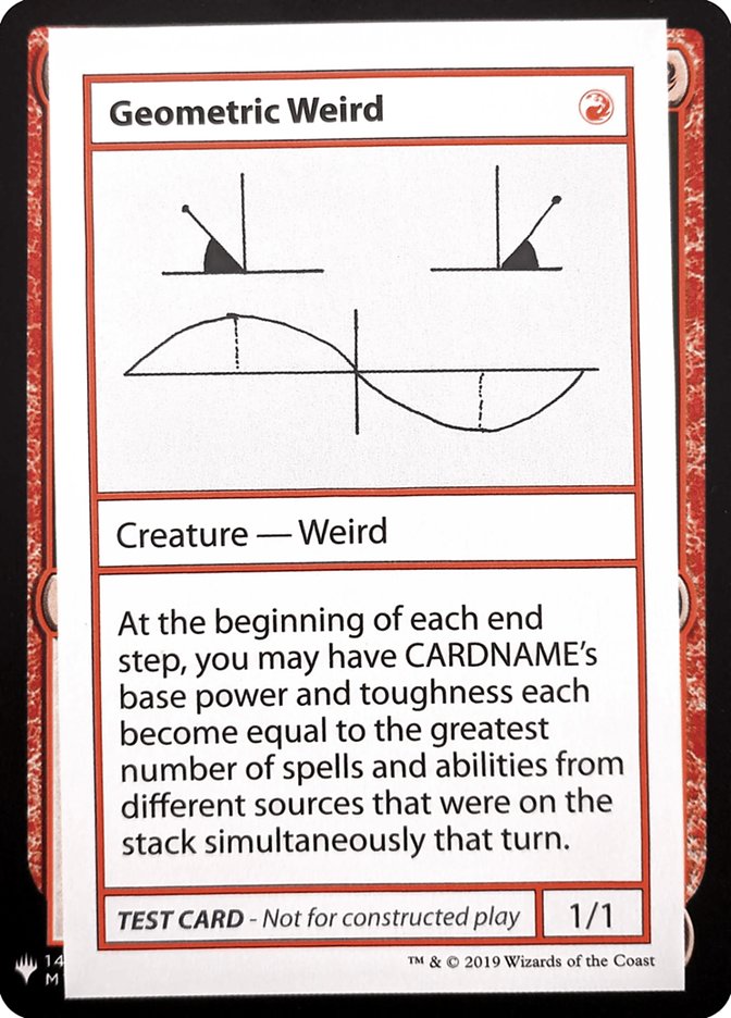 Geometric Weird - Mystery Booster Playtest Cards 2019 (CMB1)