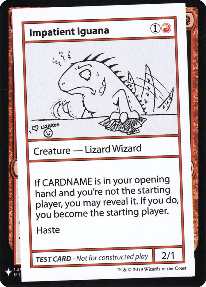 Impatient Iguana - Mystery Booster Playtest Cards 2019 (CMB1)