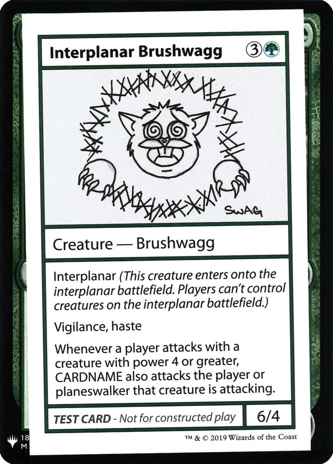 Interplanar Brushwagg - Mystery Booster Playtest Cards 2019 (CMB1)