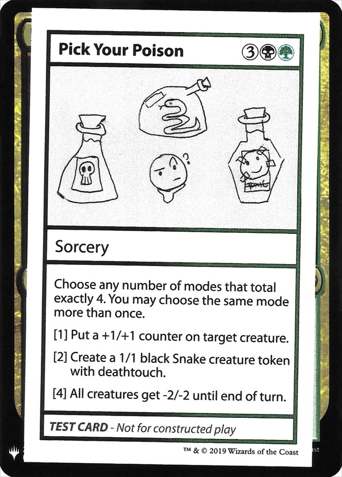 Pick Your Poison - Mystery Booster Playtest Cards 2019 (CMB1)