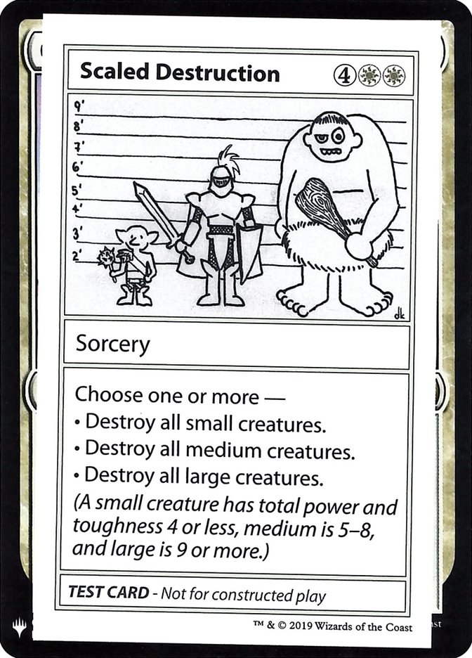 Scaled Destruction - Mystery Booster Playtest Cards 2019 (CMB1)