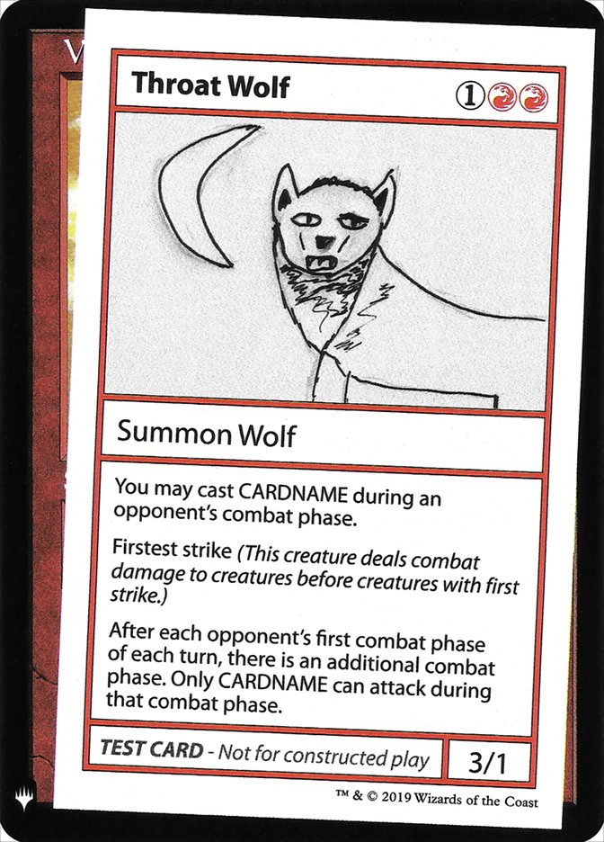 Throat Wolf - Mystery Booster Playtest Cards 2019 (CMB1)