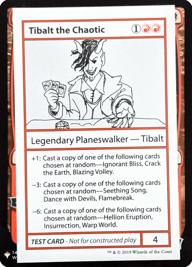 Tibalt the Chaotic - Mystery Booster Playtest Cards 2019 (CMB1)
