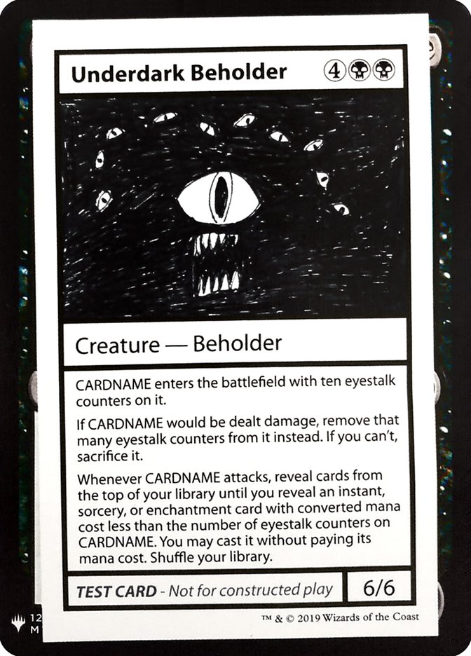 Underdark Beholder - Mystery Booster Playtest Cards 2019 (CMB1)