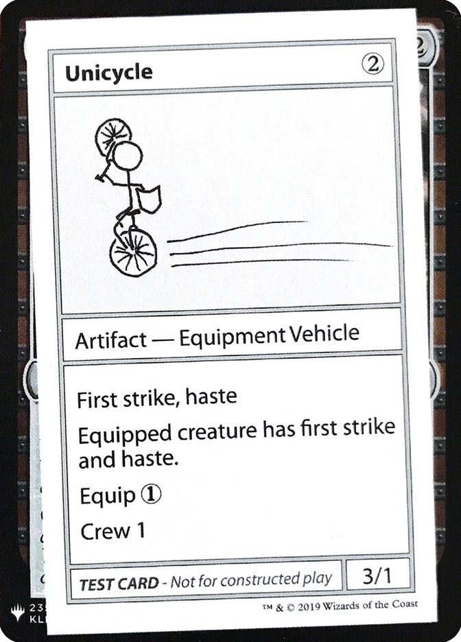 Unicycle - Mystery Booster Playtest Cards 2019 (CMB1)