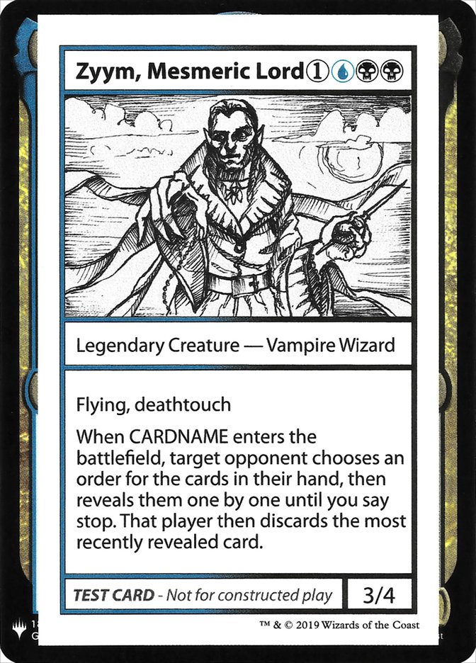 Zyym, Mesmeric Lord - Mystery Booster Playtest Cards 2019 (CMB1)