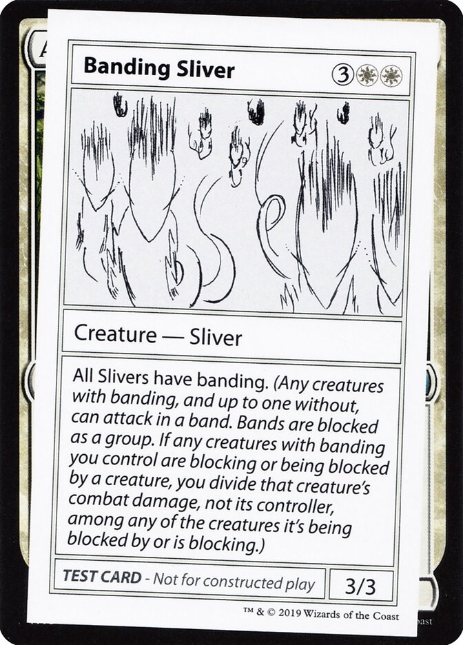 Banding Sliver - MTG Card versions