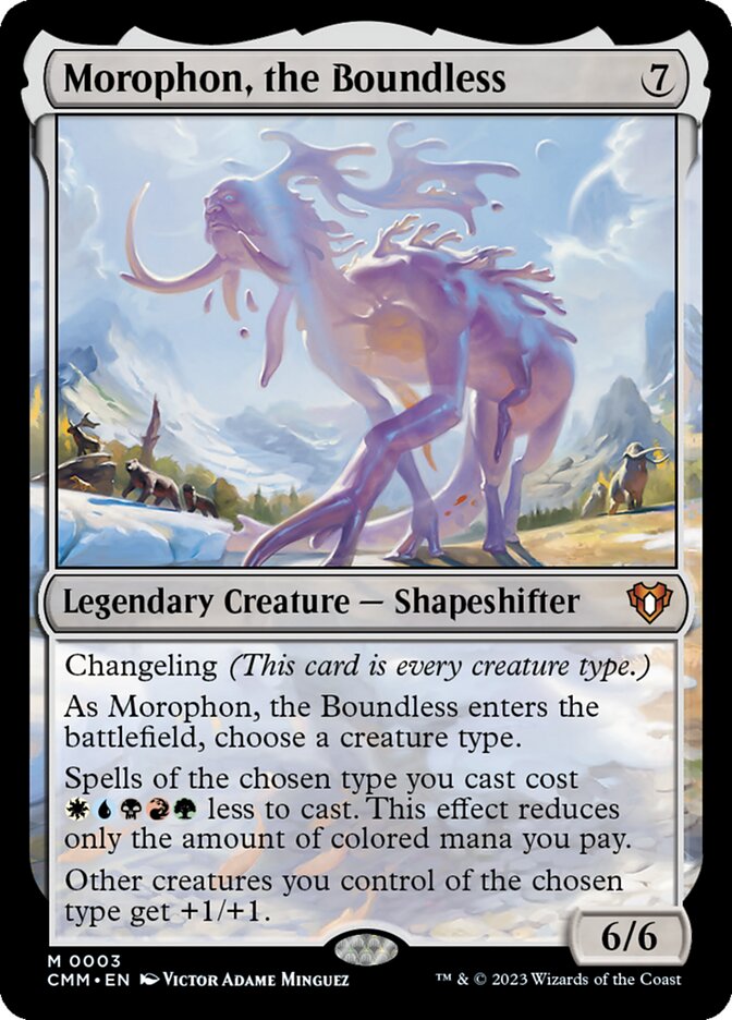 Morophon, the Boundless - MTG Card versions
