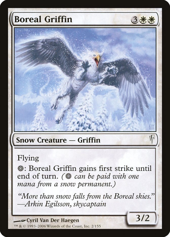 Boreal Griffin - MTG Card versions