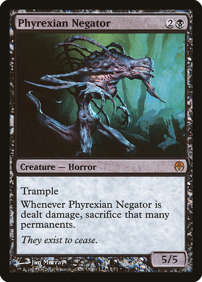 Phyrexian Negator - MTG Card versions