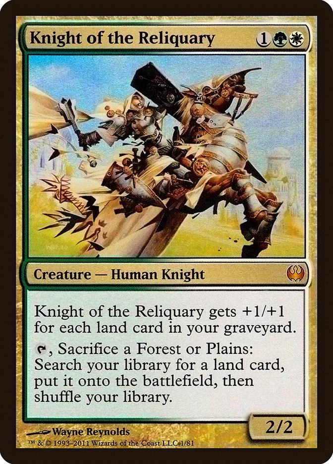 Knight of the Reliquary - MTG Card versions