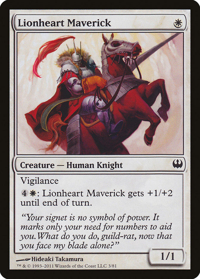 Lionheart Maverick - MTG Card versions
