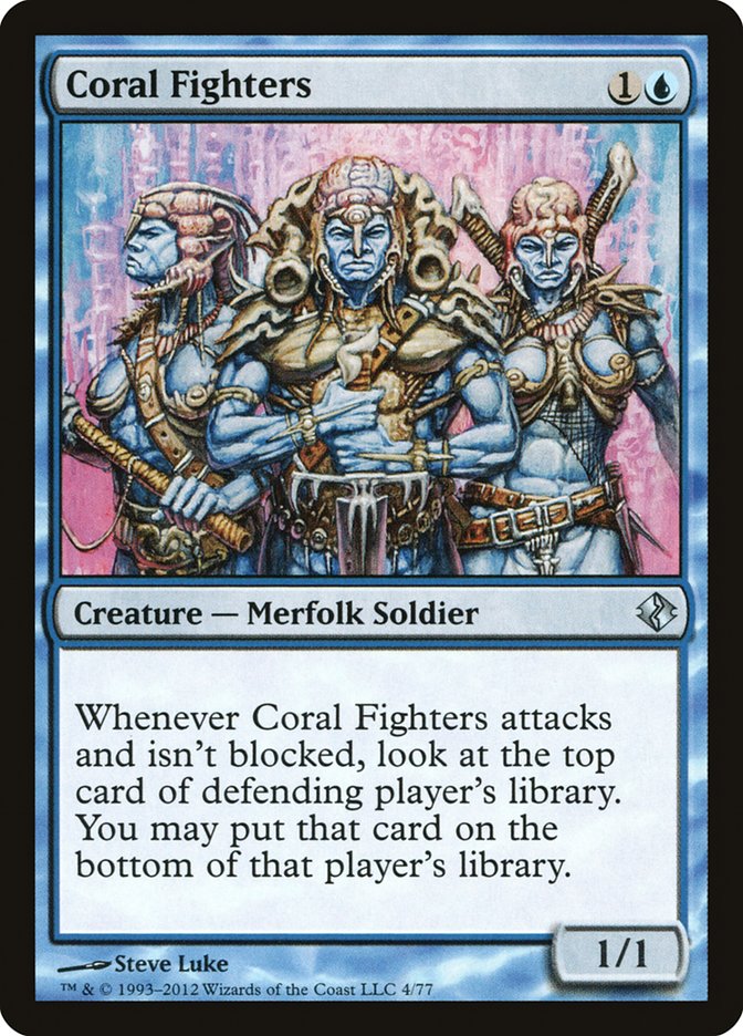 Coral Fighters - MTG Card versions