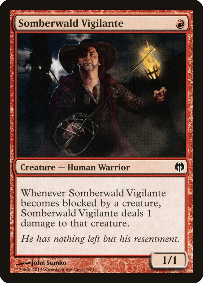 Somberwald Vigilante - MTG Card versions