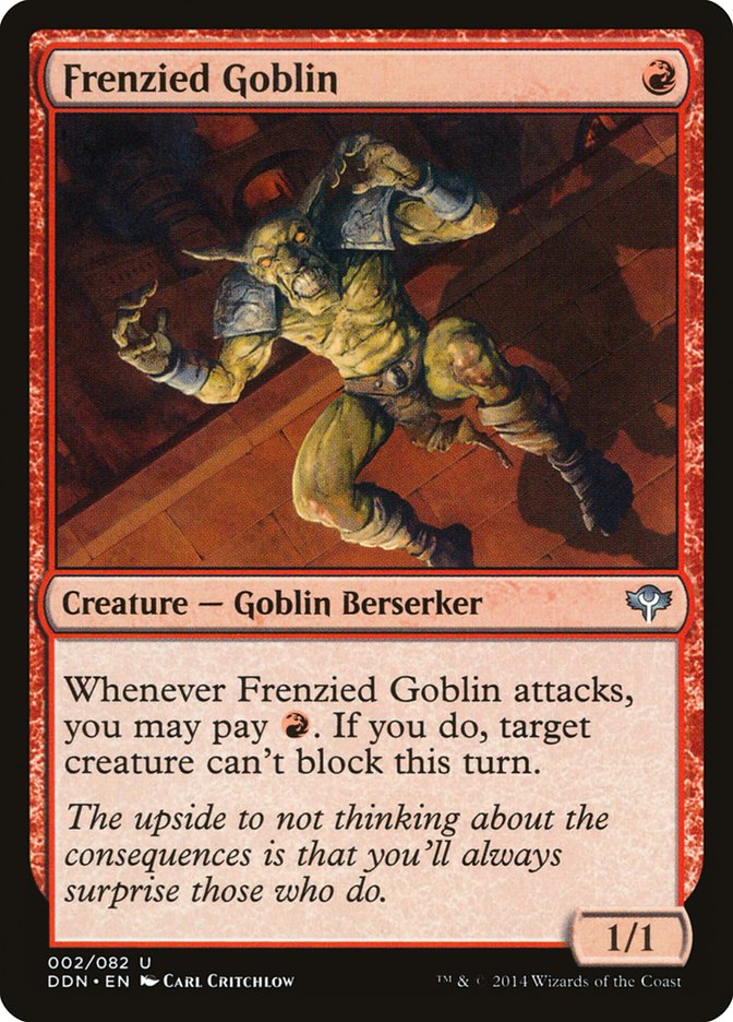 Frenzied Goblin - MTG Card versions