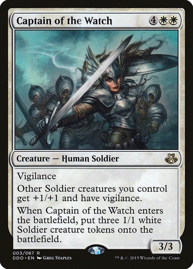 Captain of the Watch - MTG Card versions