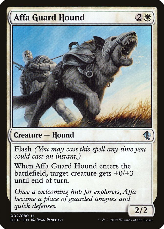 Affa Guard Hound - MTG Card versions