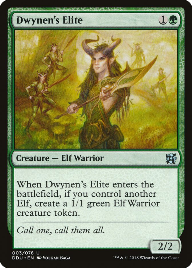 Dwynen's Elite - MTG Card versions