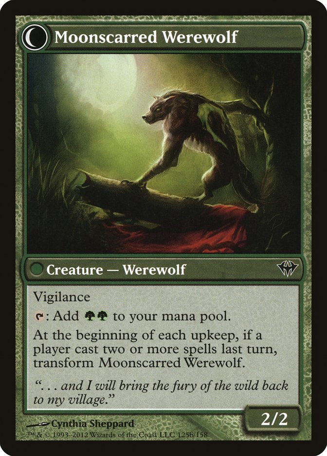Scorned Villager // Moonscarred Werewolf - Dark Ascension