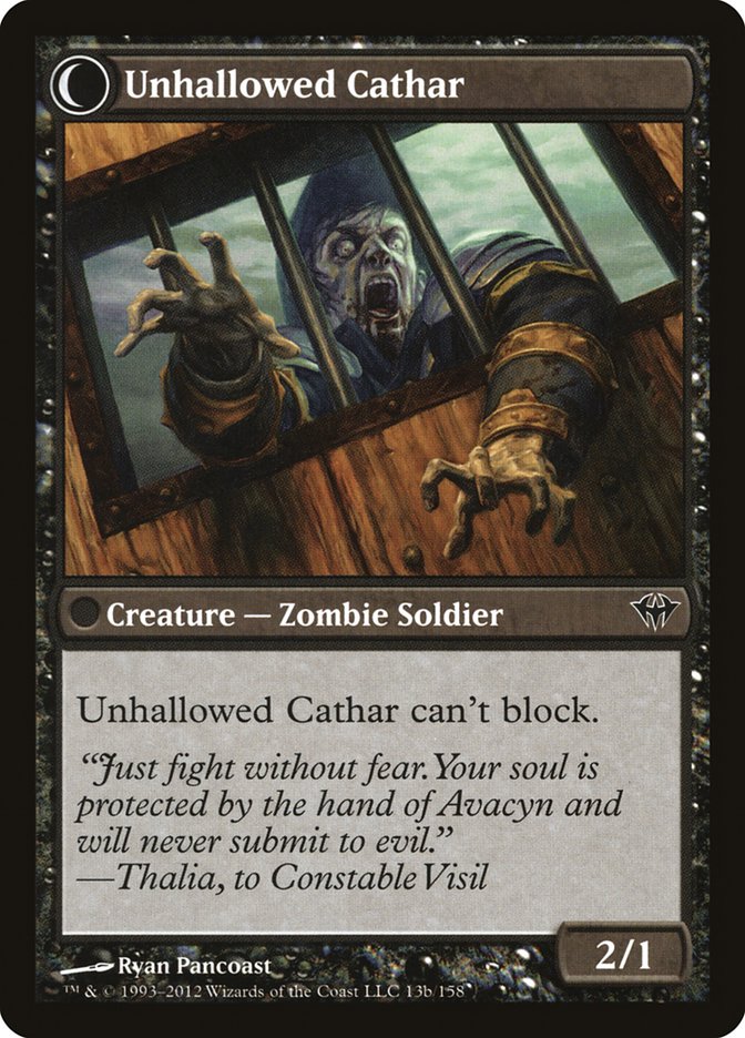 Loyal Cathar // Unhallowed Cathar - Dark Ascension