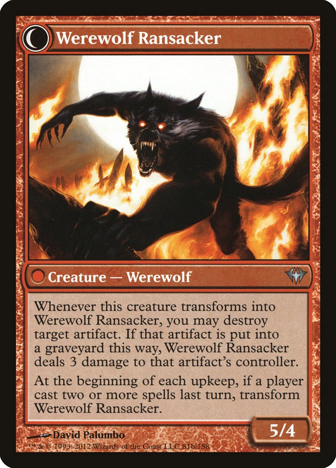 Afflicted Deserter // Werewolf Ransacker - Dark Ascension