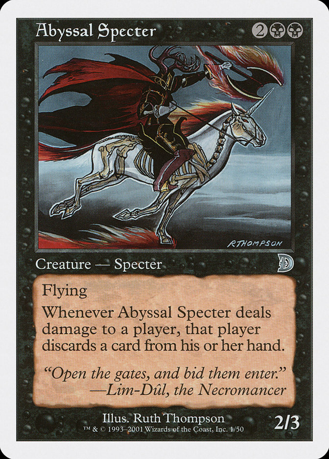 Abyssal Specter - MTG Card versions