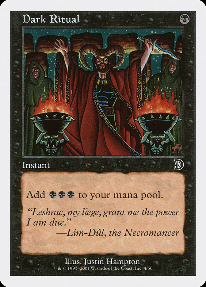 Dark Ritual - MTG Card versions