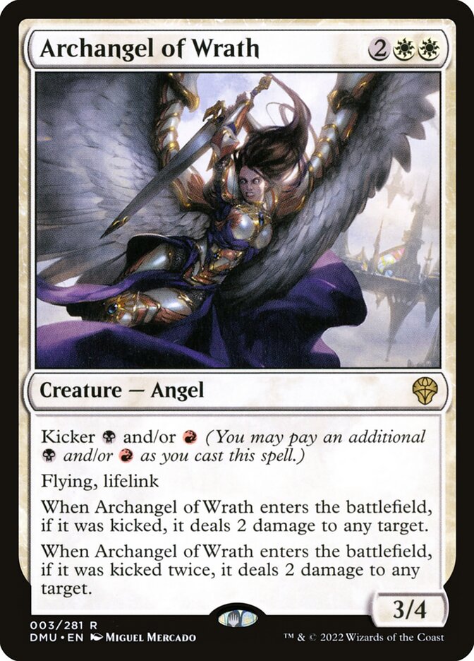 Archangel of Wrath - MTG Card versions