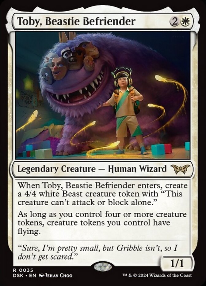 Toby, Beastie Befriender - MTG Card versions