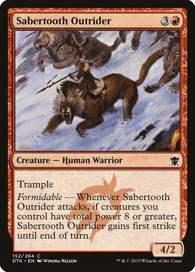 Sabertooth Outrider - Dragons of Tarkir