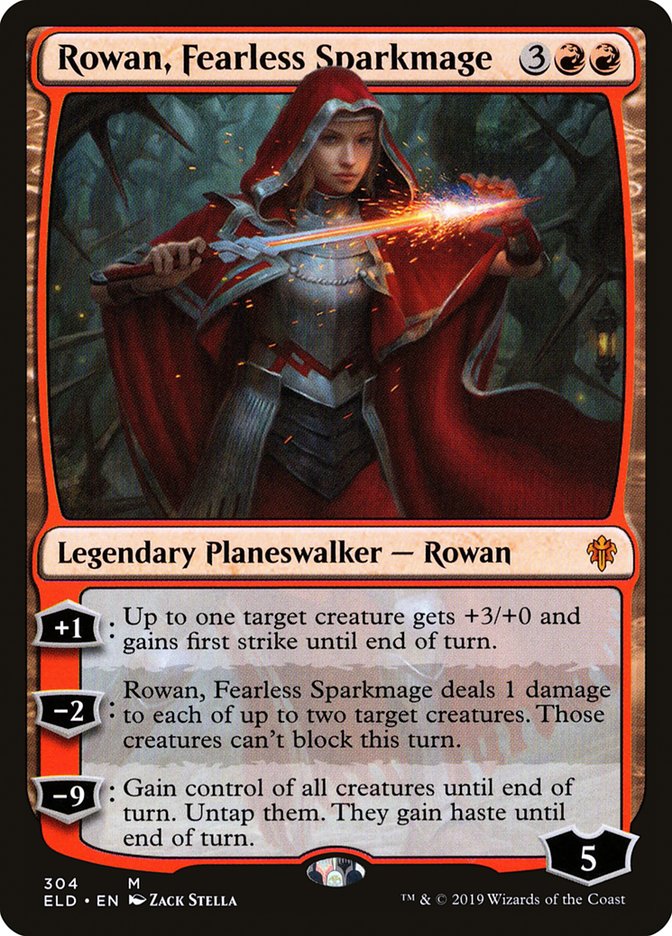 Rowan, Fearless Sparkmage - Throne of Eldraine