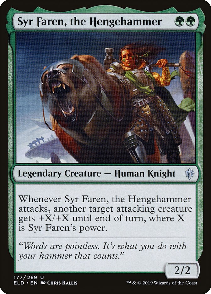 Syr Faren, the Hengehammer - Throne of Eldraine