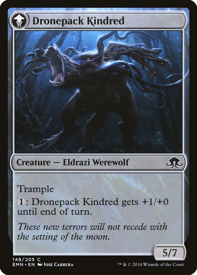 Vildin-Pack Outcast // Dronepack Kindred - Eldritch Moon