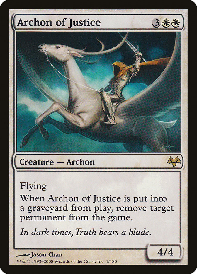 Archon of Justice - MTG Card versions