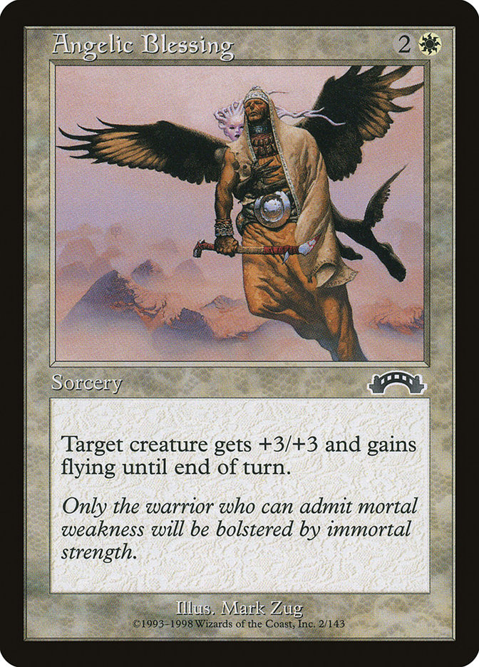 Angelic Blessing - MTG Card versions