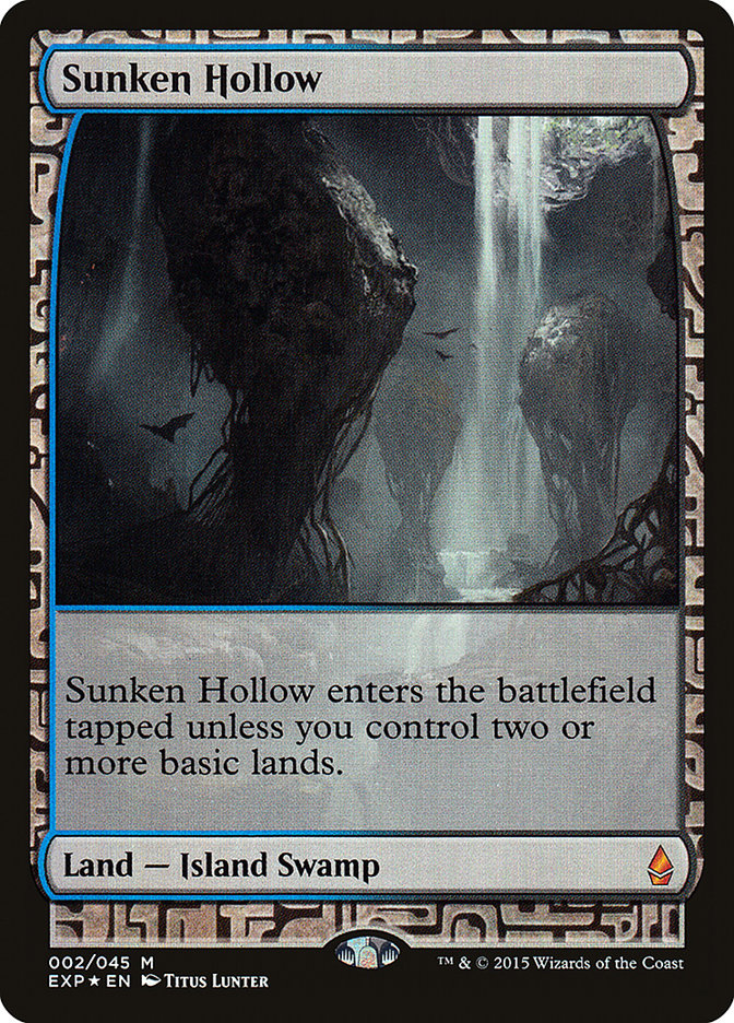 Sunken Hollow - MTG Card versions