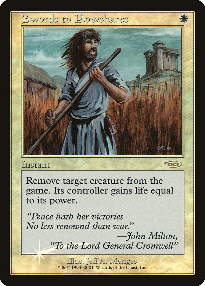 Swords to Plowshares - MTG Card versions