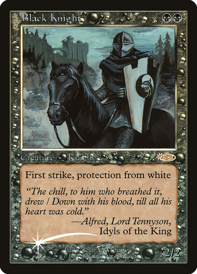 Black Knight - MTG Card versions