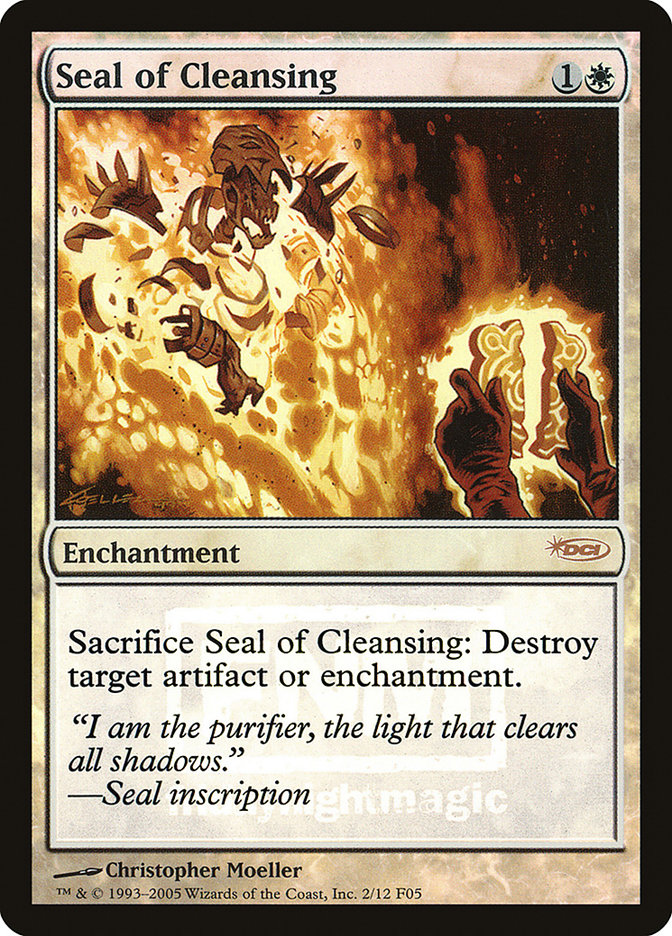 Seal of Cleansing - MTG Card versions