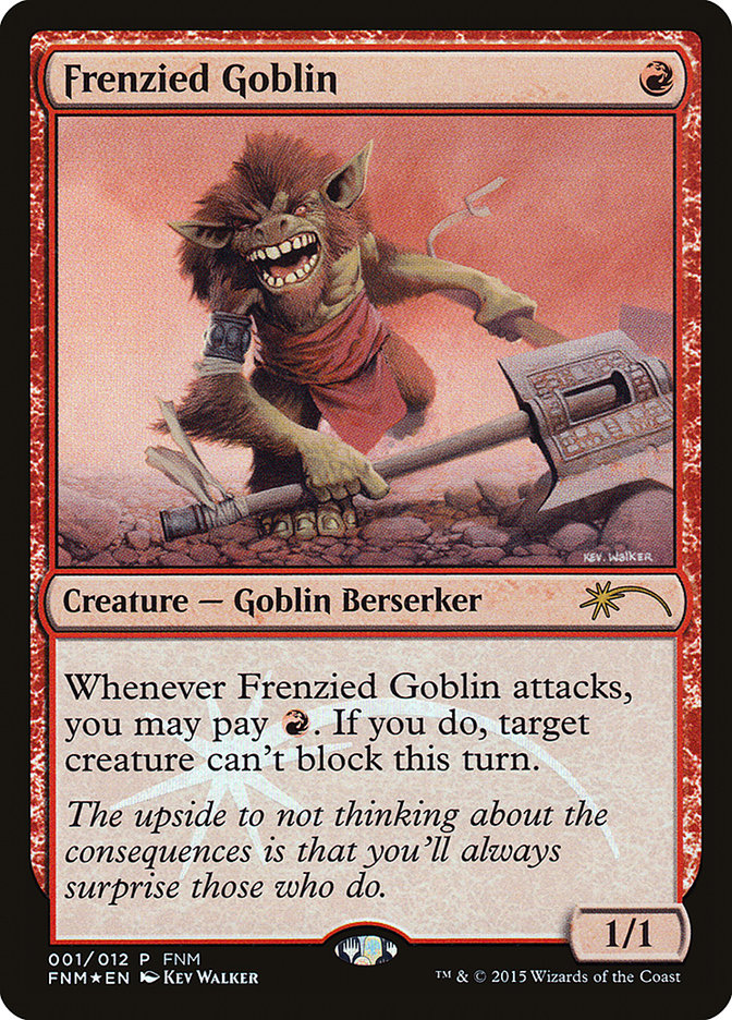 Frenzied Goblin - MTG Card versions