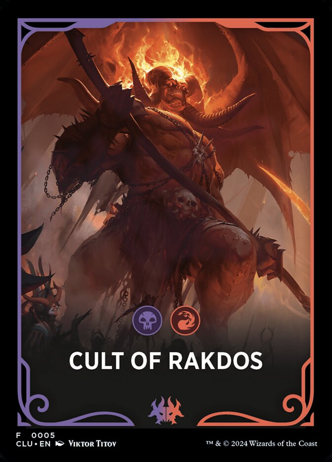 Cult of Rakdos - Ravnica: Clue Edition Front Cards