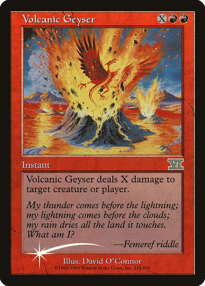 Volcanic Geyser - MTG Card versions