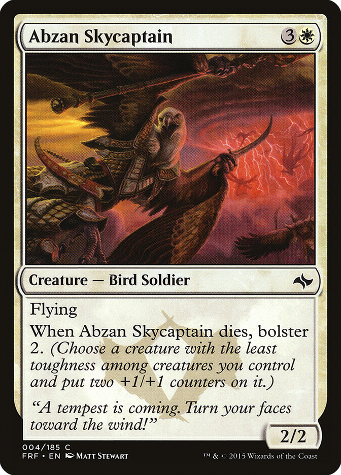 Abzan Skycaptain - MTG Card versions