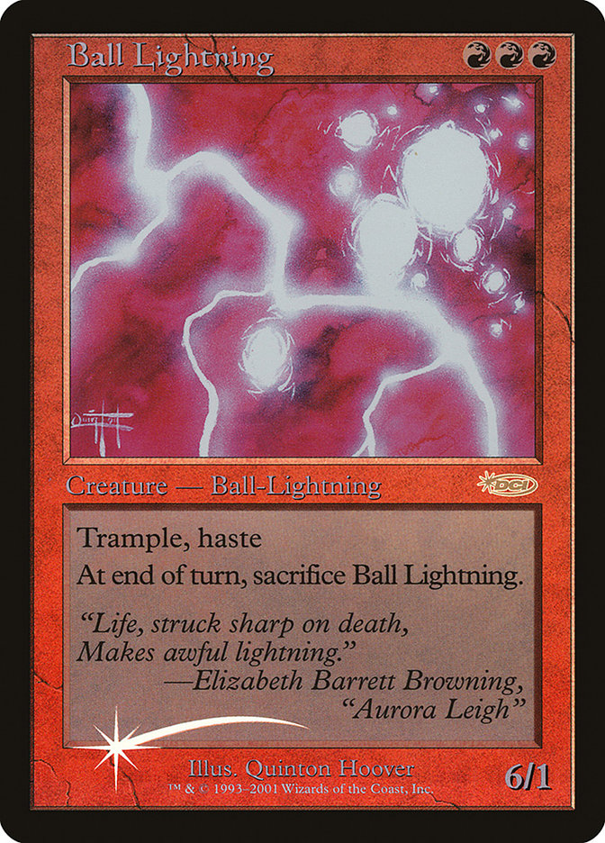 Ball Lightning - MTG Card versions