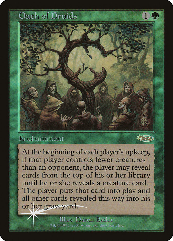 Oath of Druids - MTG Card versions
