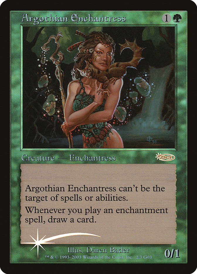Argothian Enchantress - MTG Card versions