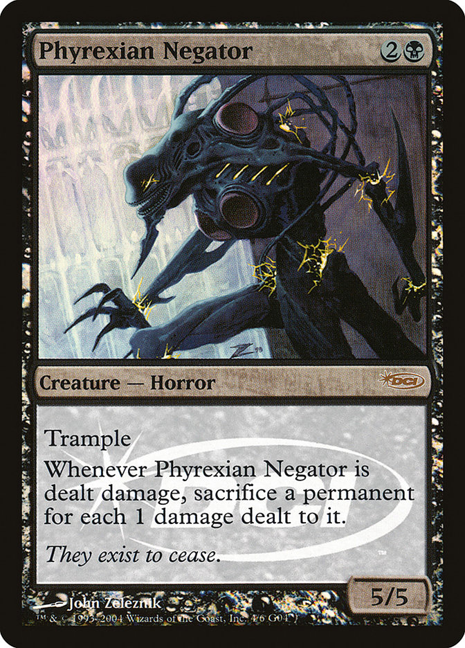 Phyrexian Negator - MTG Card versions